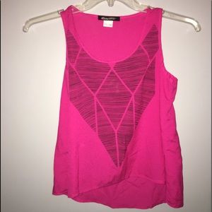 flowy pink tank top